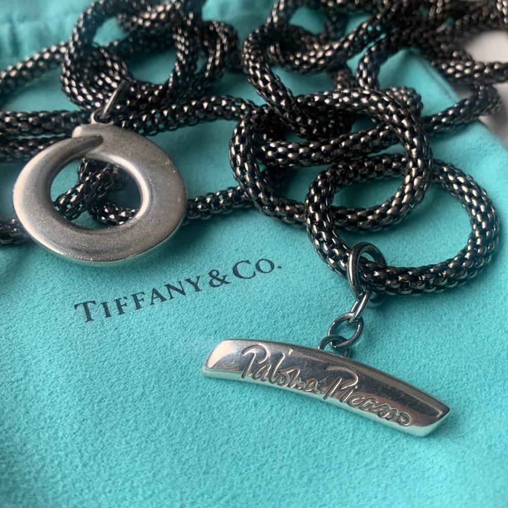 Tiffany & Co Paloma Picasso Sterling Links Toggle Necklace - Picture 3 of 9